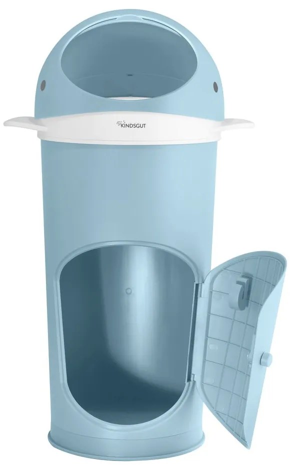 Светлосиньо пластмасово кошче за пелени 25 l Whale – Kindsgut