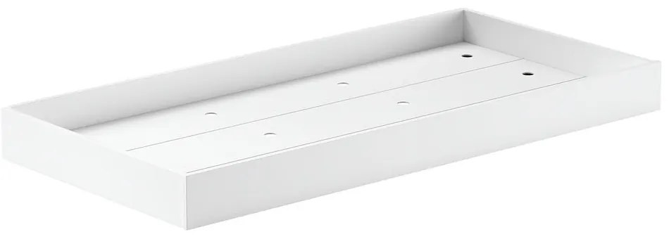 Бяло разтегателно детско легло от масивен бук с място за съхранение 90x200 cm Forrest – Vipack