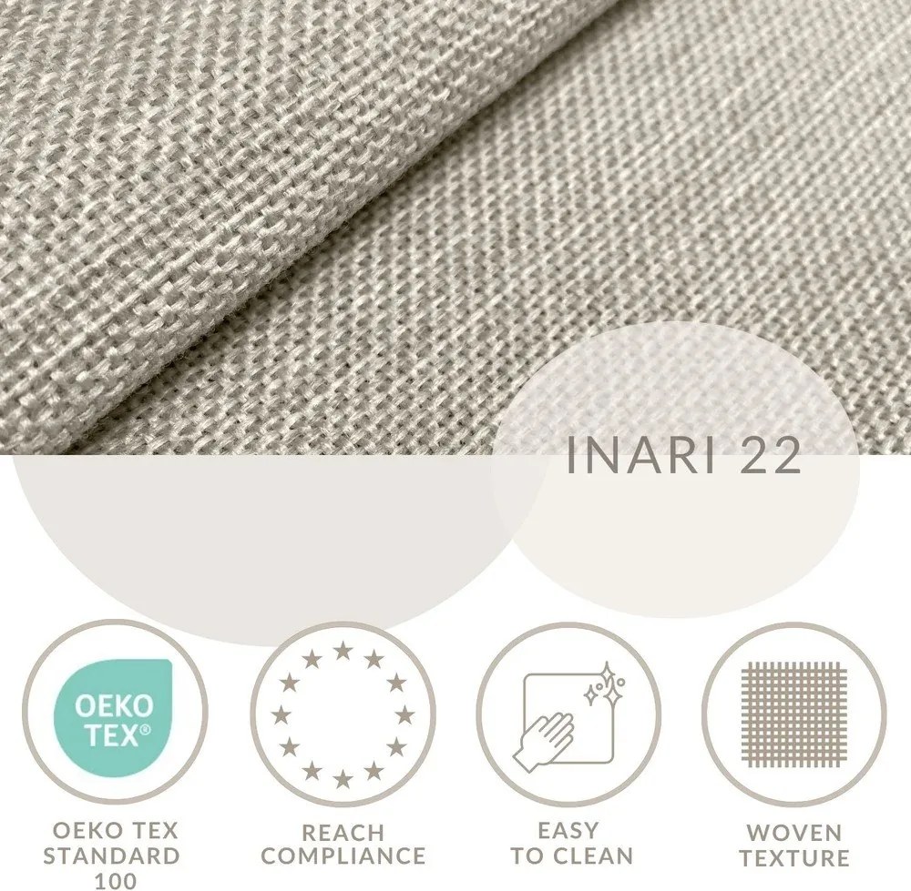 Бежово боксспринг легло 180x200 cm с място за съхранение Caya – Maison de Rêve