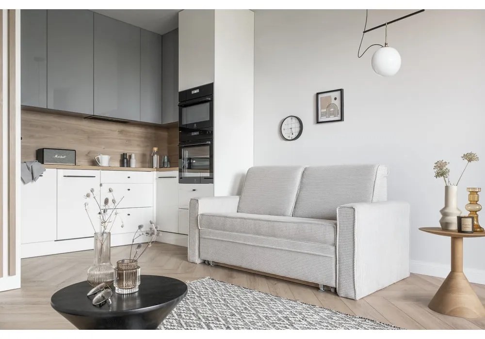 Бял разтегателен диван 168 cm Lucky Lucy - Miuform