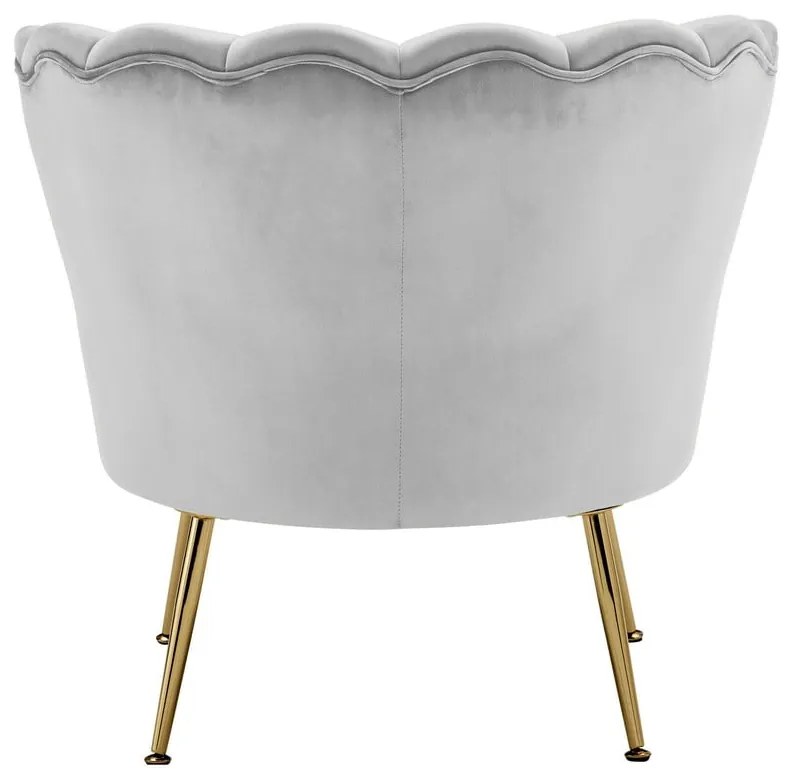 Светлосиво кадифено кресло Kelsey – Støraa