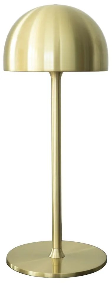 LED настолна лампа с дистанционно управление в месингов цвят с метален абажур (височина 30 cm) Tim – Sirius