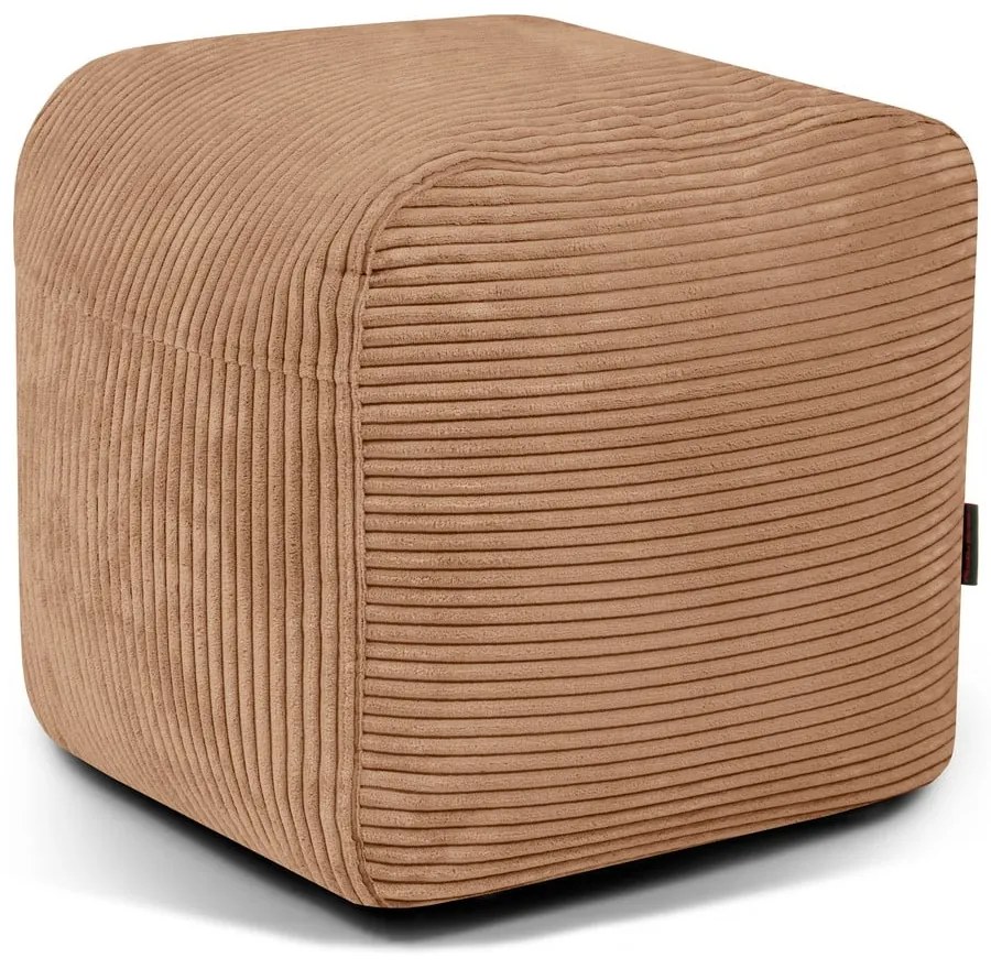 Кафяв пуф от рипсено кадифе Plus 50 Lounge – SLOWDOWN