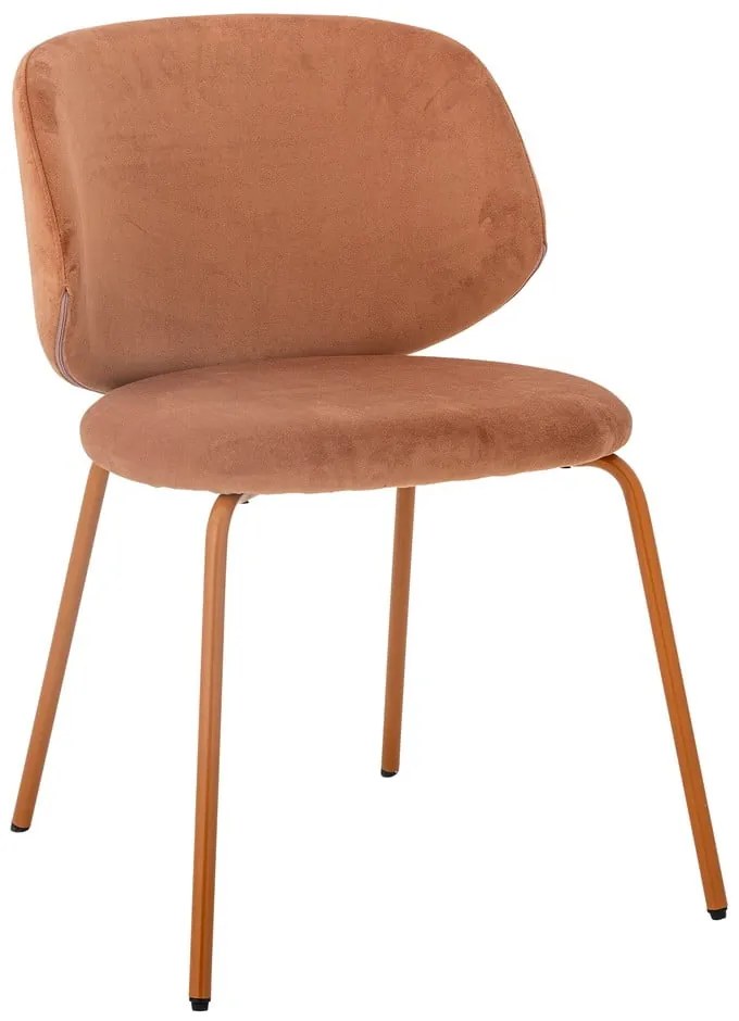 Оранжеви кадифени трапезни столове в комплект от 2 бр. Ponte – Bloomingville