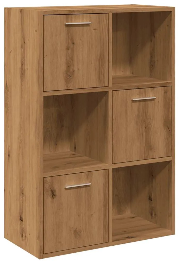 855971 vidaXL Рафт за книги Artisan Дъб 60,5x30x90 cm Инженерна дървесина