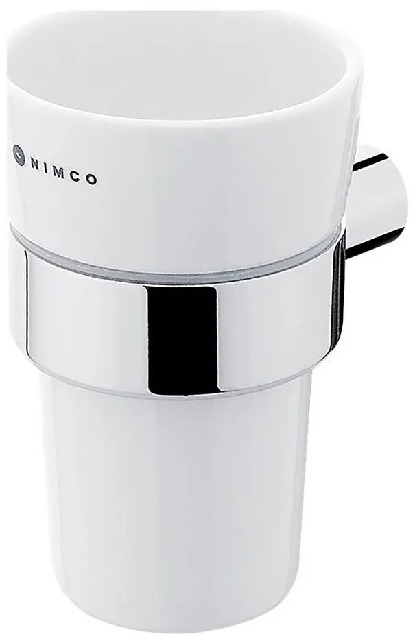NIMCO BR 11058KU-26 - Стенна поставка за четки за зъби BORMO бял/лъскав хром