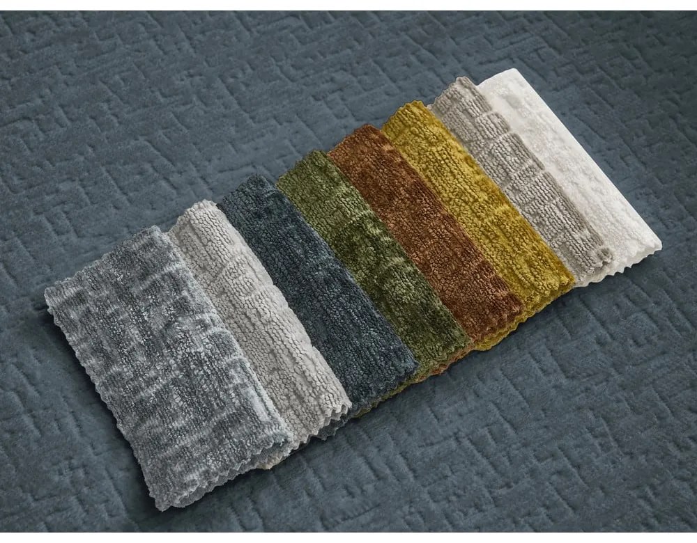 Тъмносин шенилов сгъваем диван 228 cm Neyo – Bobochic Paris