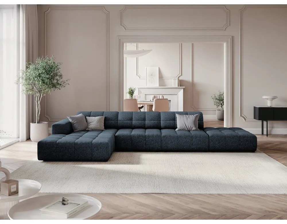 Син ъглов диван (ляв ъгъл) Chicago - Cosmopolitan Design