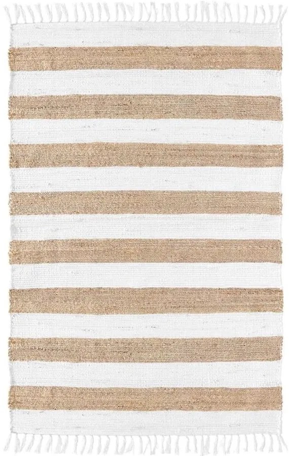 Бяло-естествен килим 50x80 cm Sagane – douceur d'intérieur