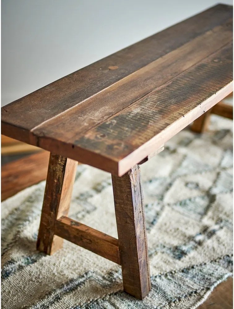 Градинска пейка от масивно дърво в естествен цвят Brosse – Bloomingville