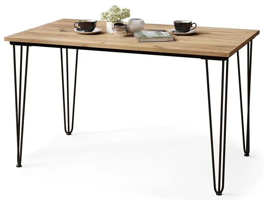 Трапезна маса HALIJA с декор дъб крафт