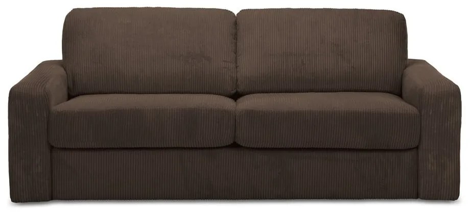 Кафяв разтегателен диван от рипсено кадифе 195 cm Nona – Makamii