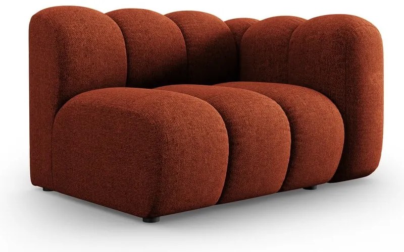 Модулен диван в тухлен цвят (десен ъгъл) Lupine – Micadoni Home