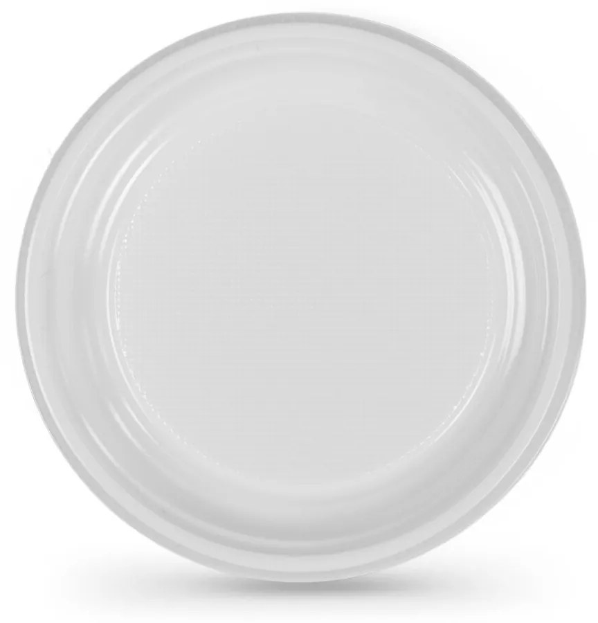 Reusable plate set Algon Кръгъл Бял 17 x 17 x 1,5 cm Пластмаса 25 броя