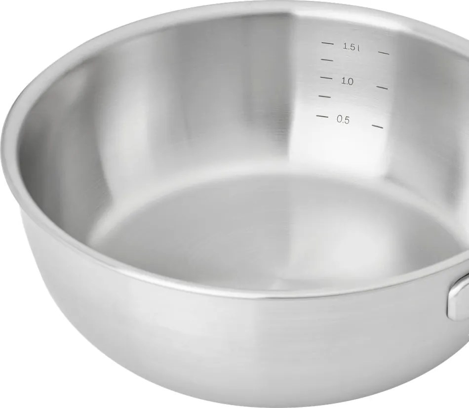 Касерола от неръждаема стомана с капак подходящо за индукционен котлон 1,5 l Lucca 3.0 – FABINI