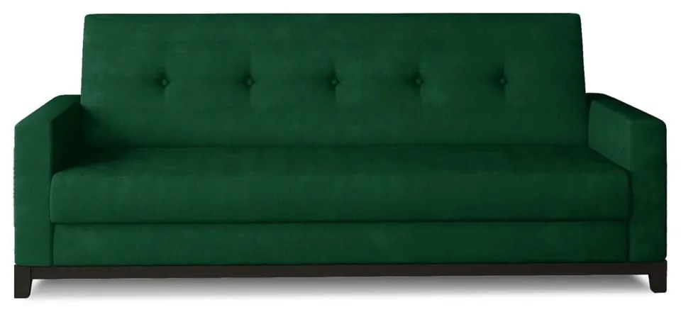 Зелен кадифен сгъваем/с място за съхранение диван 216 cm Selene – ELTAP
