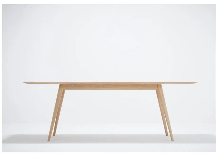 Трапезна маса от масивна дъбова дървесина , 220 x 90 cm Stafa - Gazzda