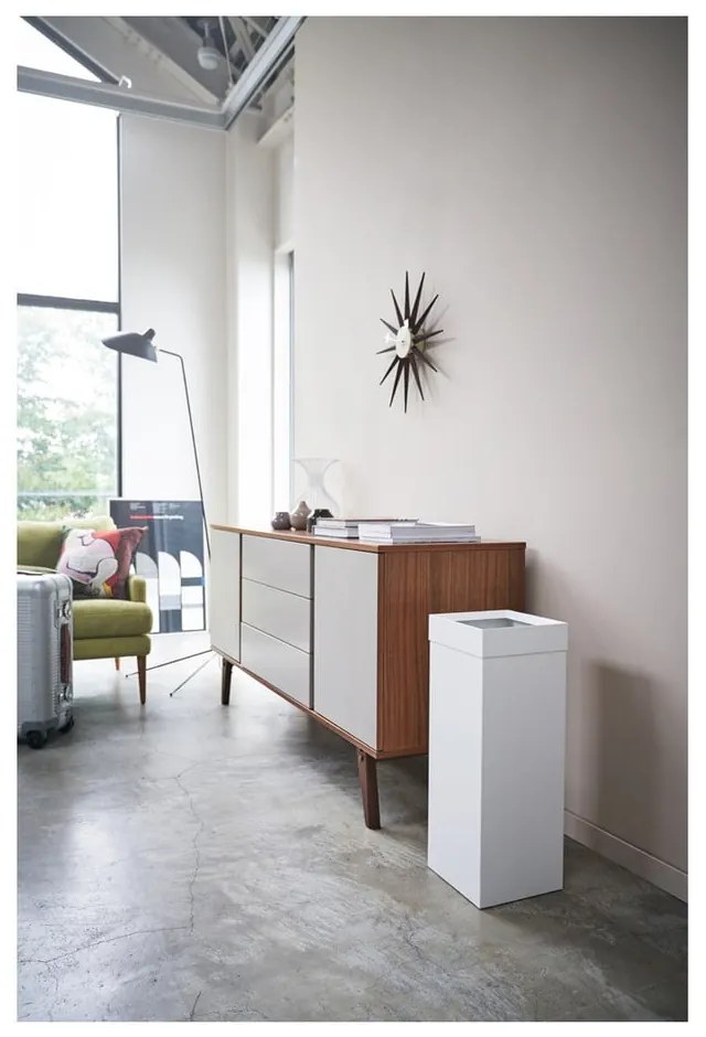 Бял метален контейнер за отпадъци 27 L Tall - YAMAZAKI