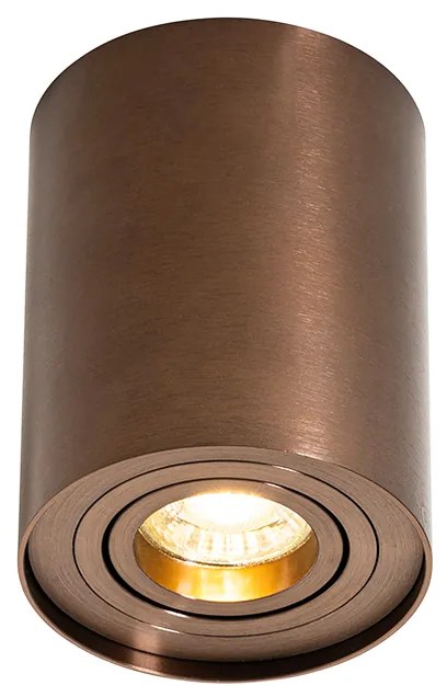 Модерен таванен прожектор тъмно бронз наклоняем и въртящ се - Rondoo Up