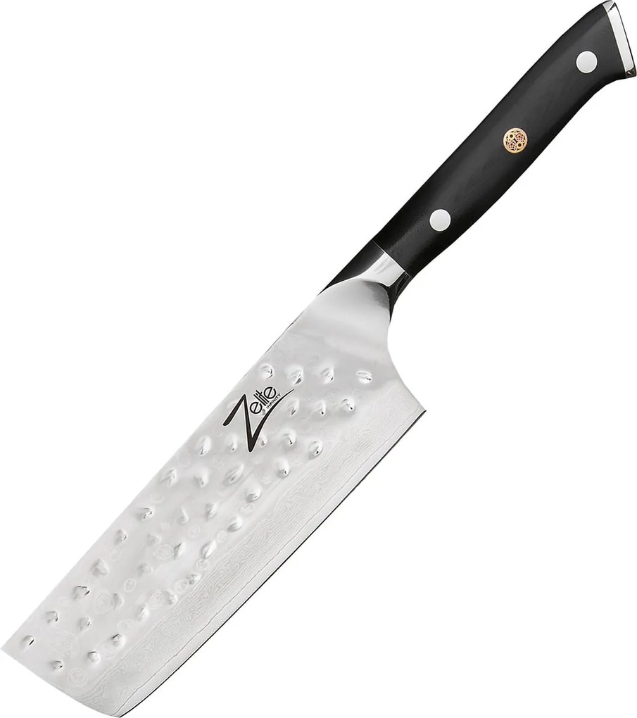 Zelite Infinity by Klarstein Alpha-Royal Japanese серия, 6" кухненски нож накири, дамаска стомана