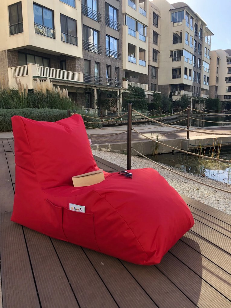 Пуф Daybed, цвят Червен