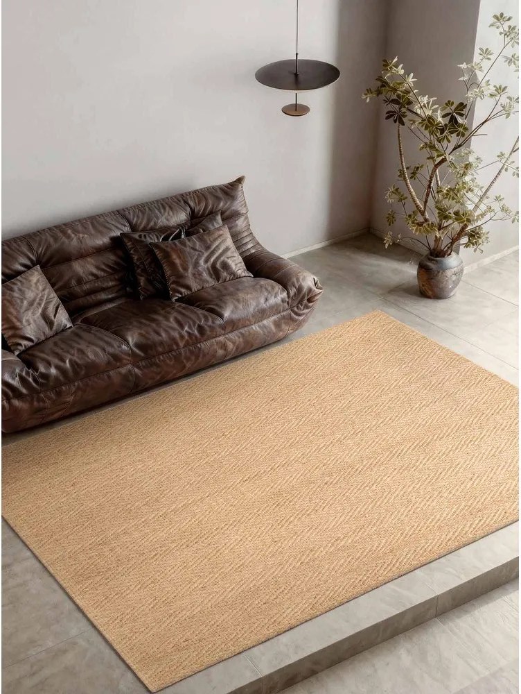Ръчно изработен ютен килим в светло естествен цвят 200x300 cm Mirabelle – Villeroy&amp;Boch