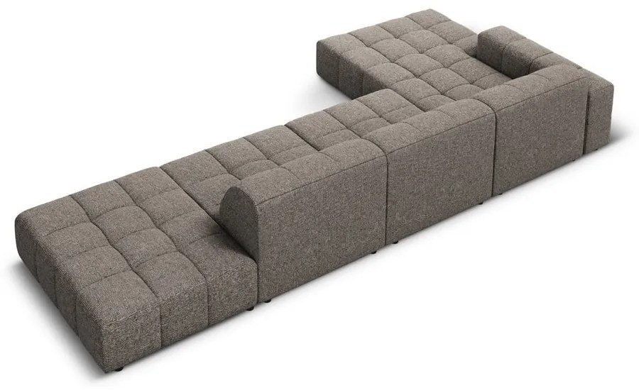 Тъмносив ъглов диван (ляв ъгъл) Chicago – Cosmopolitan Design