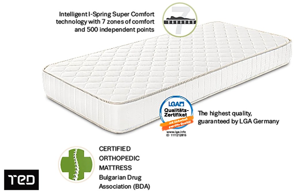 Матрак 180/200, двулицев Favourite Nova Orthopedic