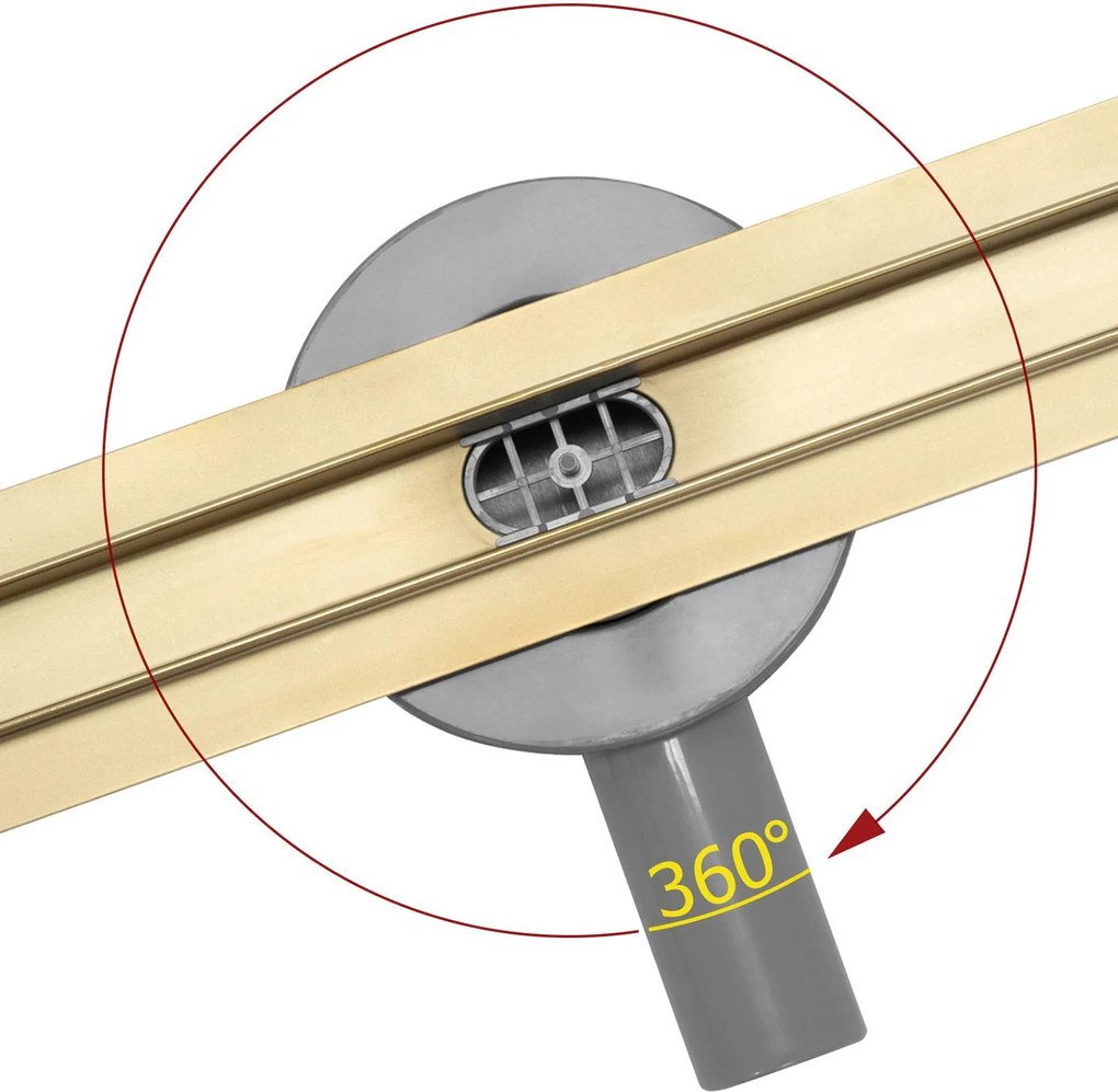 Линеен сифон Rea Neo Slim Mirror Gold Pro 50