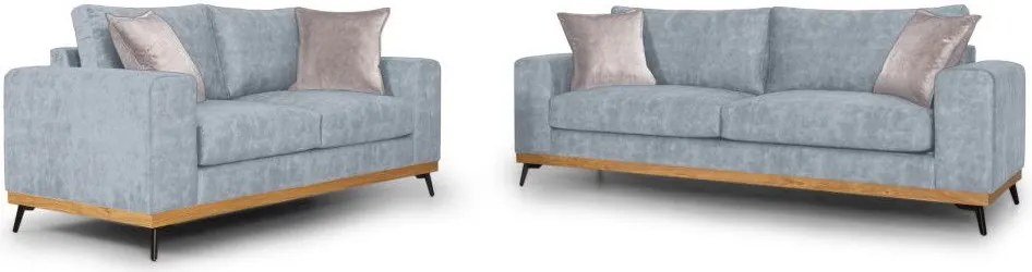 Комплект дивани Dysine-Небесносин