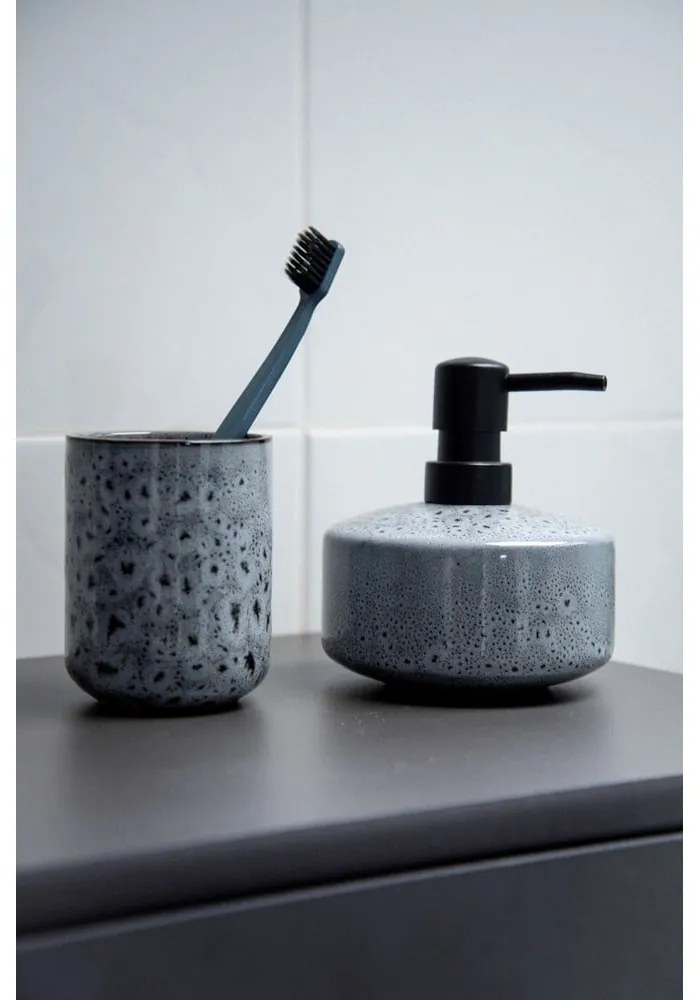 Сива керамична чаша за четки за зъби Oviedo - Wenko