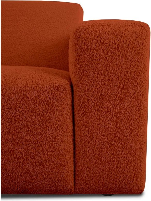 Диван от букле в тухлен цвят 228 cm Roxy – Scandic