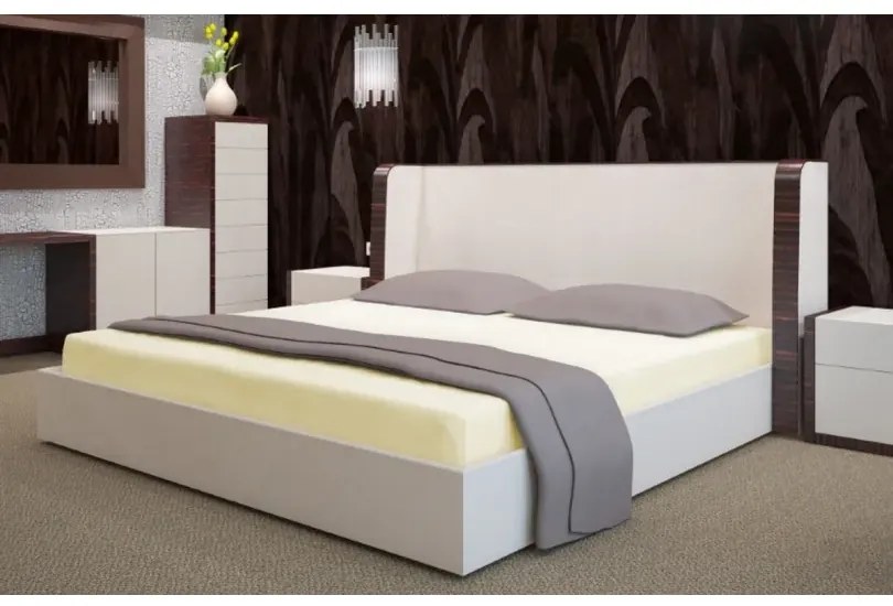 Хавлиен чаршаф с ластик - светлокремав Šírka: 200 cm | Dĺžka: 220 cm