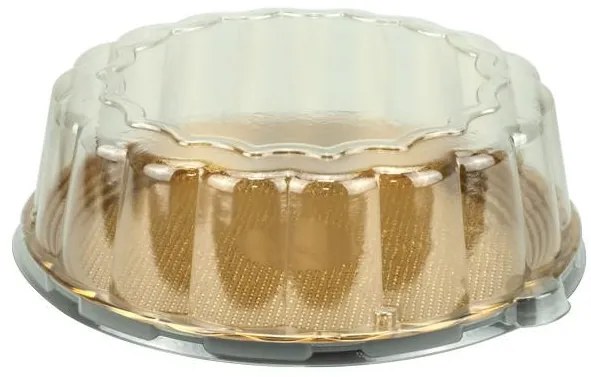 Horecano - Пластмасова кутия за торта за еднократна употреба ф32xh7,5см BAKERY-(HC-981895) (232204)