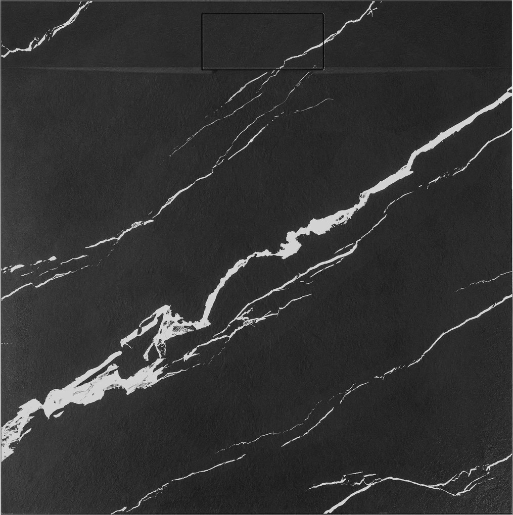 Корито за душ кабина Bazalt CARRARA BLACK 90x90