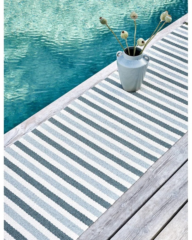 Зелен и кремав килим за открито и закрито 70x120 cm Teo Sage – Pappelina