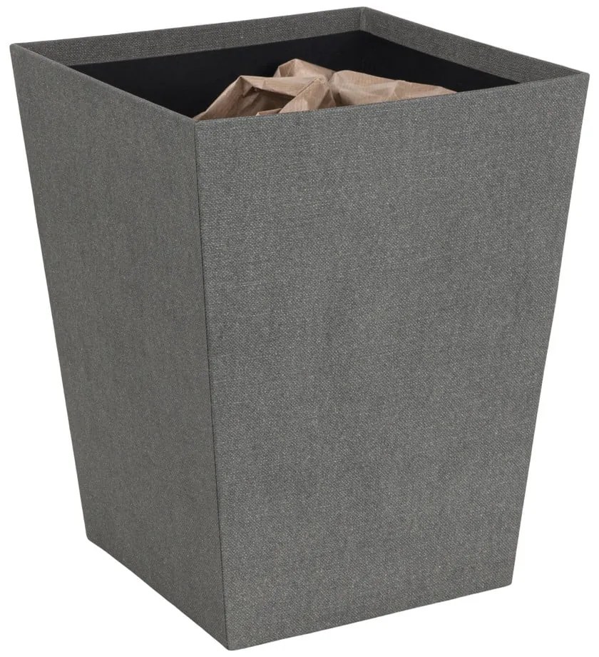 Сиво кошче за боклук Sofia Canvas Paper Laminate – Bigso