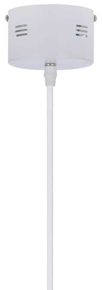 Бяло LED висящо осветително тяло с метален абажур Lund – Candellux Lighting