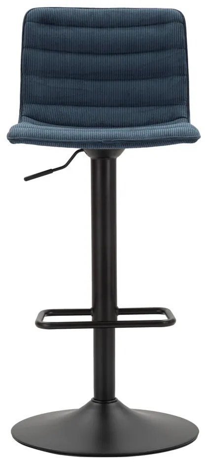 Бар стол с регулируема височина в петролен и черен цвят (височина на седалката 61 cm) Malia – Mauro Ferretti