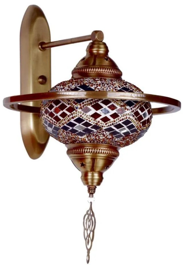 Стенно осветително тяло YENI 1xE27/40W/230V бронзово