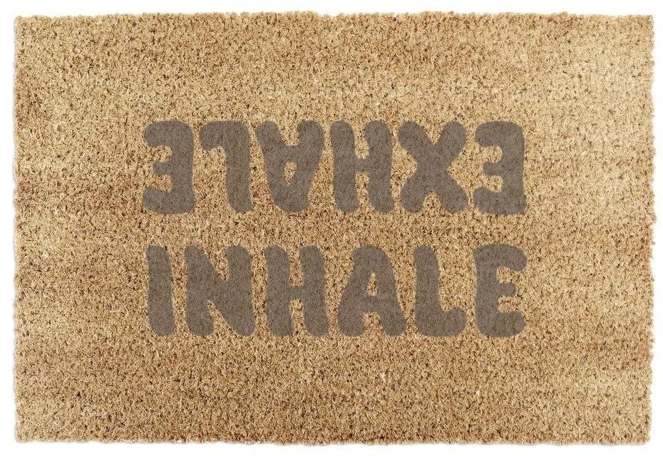 Изтривалка от кокосови влакна 60x90 cm Inhale Exhale – Artsy Doormats