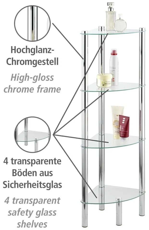 Ъглов рафт с 4 отделения Ъглов Yago - Wenko