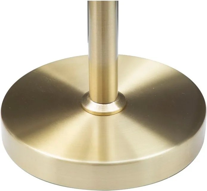 Бяла/златистa настолна лампа със стъклен абажур (височина 74 cm) Glamy – Mauro Ferretti