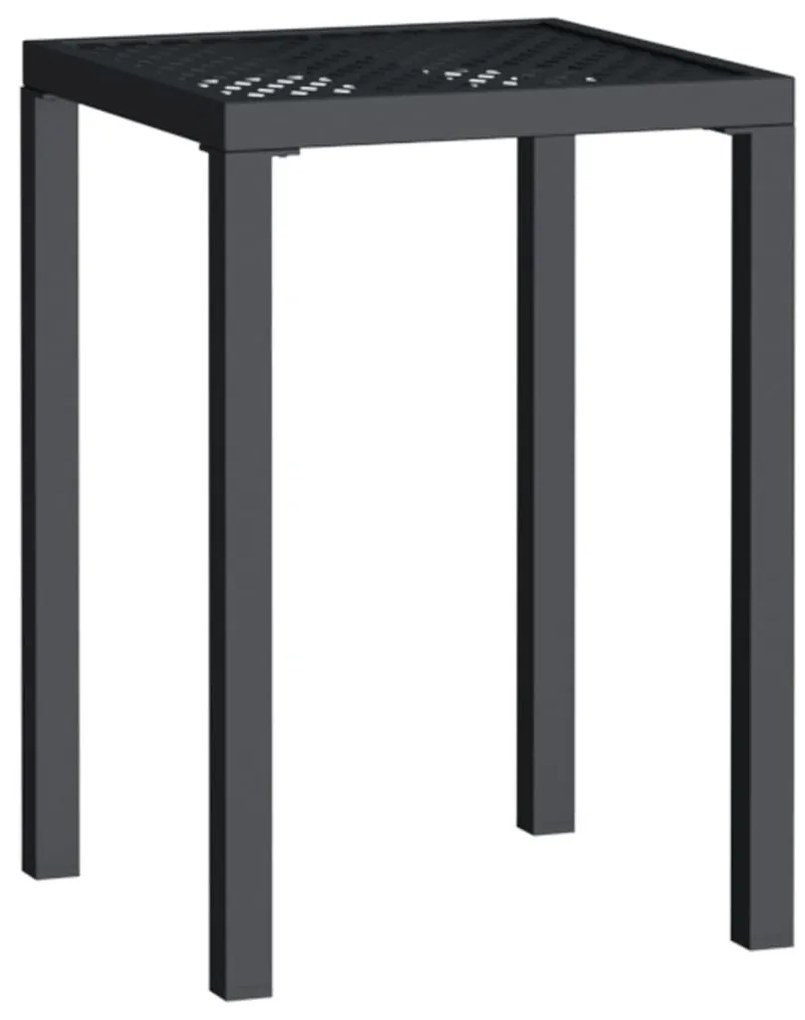 362742 vidaXL Градинска маса антрацит 50x50x72 cм стомана