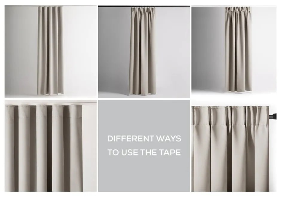 Бежово термо/dimout перде 140x270 cm Kierra – Restilo