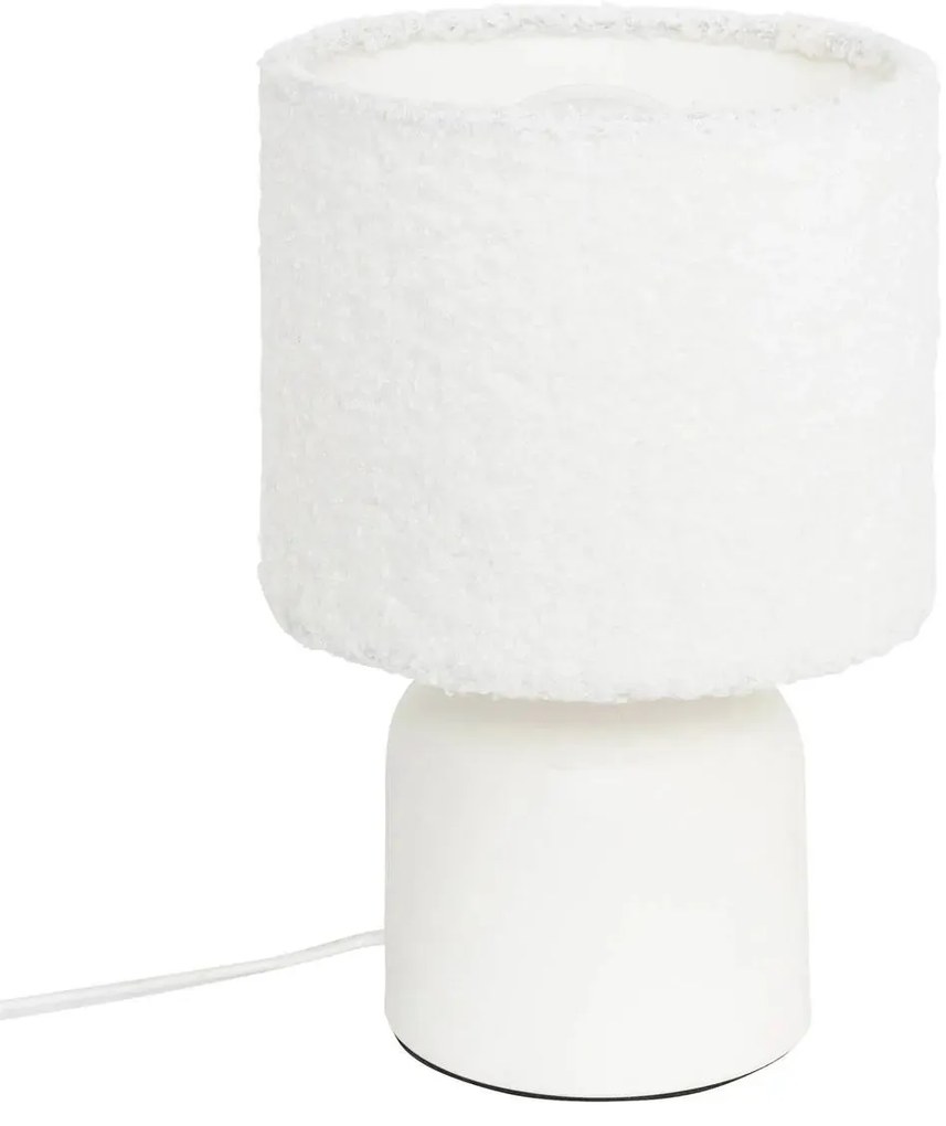 Настолна лампа atmosphera Bona, Букле, 22 cm - Бял