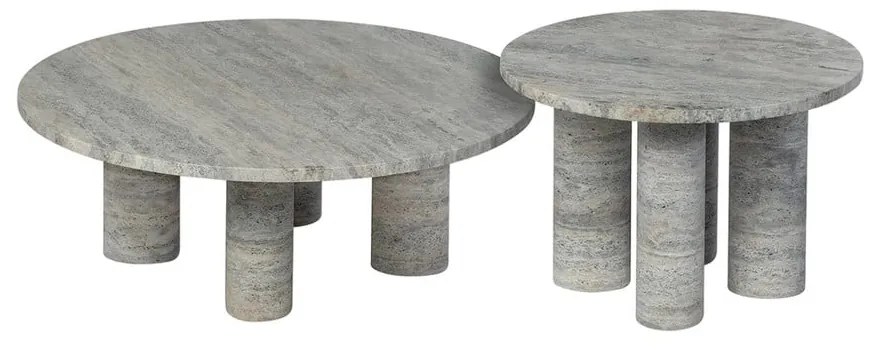 Каменна кръгла странична масичка ø 52 cm Volos – Blomus