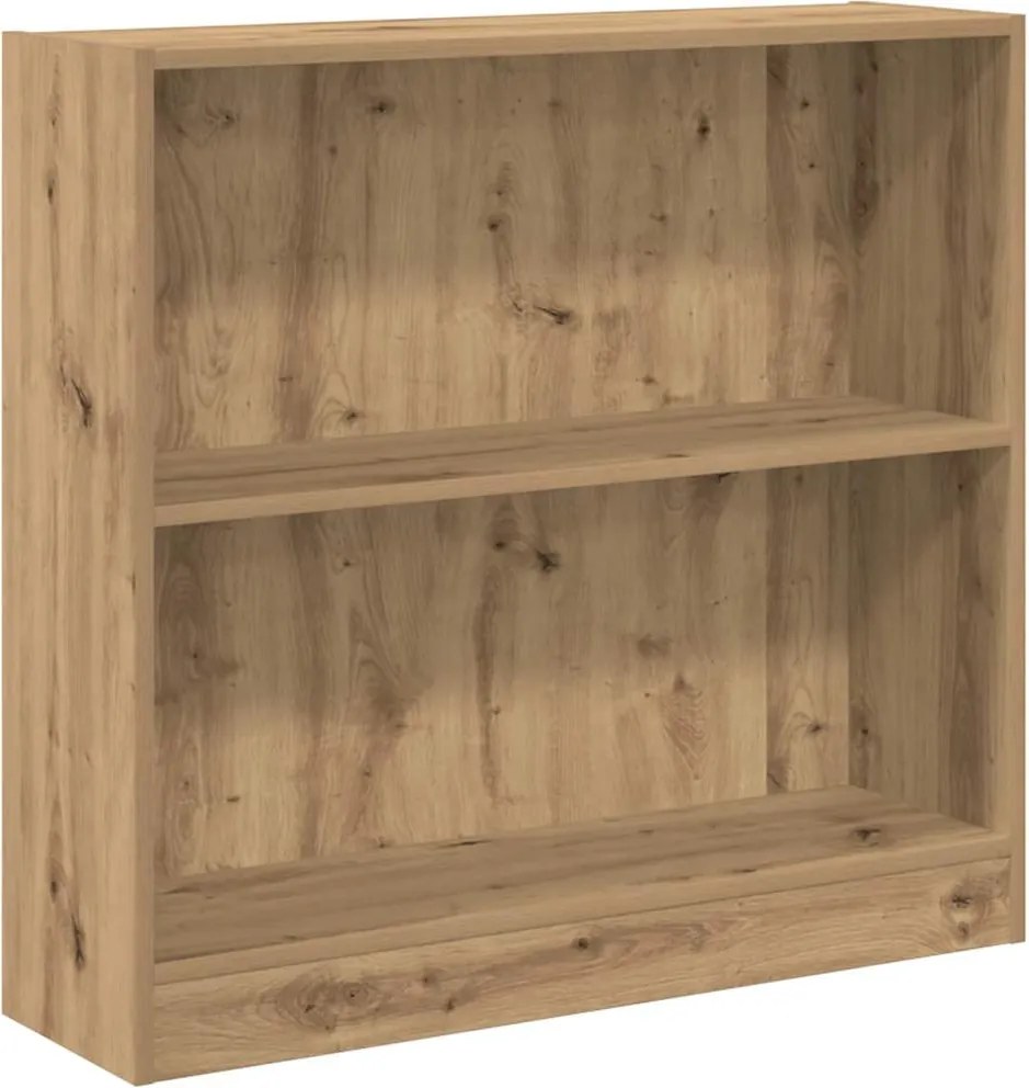 857834 vidaXL Библиотека, дъб артизан, 80x24x76 см, инженерно дърво