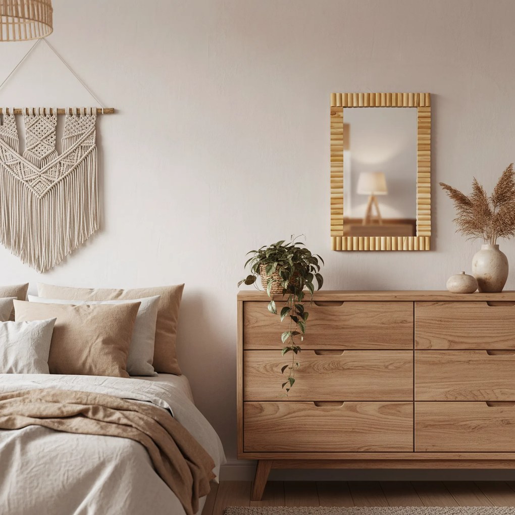 Бохо стенно огледало 55CM KLNA-MR01