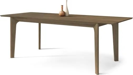 БАРИ Лакиран Опушен Дъб 180x90 cм (+2 вложки 45 cм) - ДЪРВЕНА ТРАПЕЗНА МАСА В ЯПОНСКИ/СКАНДИНАВСКИ СТИЛ, РАЗТЕГАТЕЛНА ДО 270 cм!